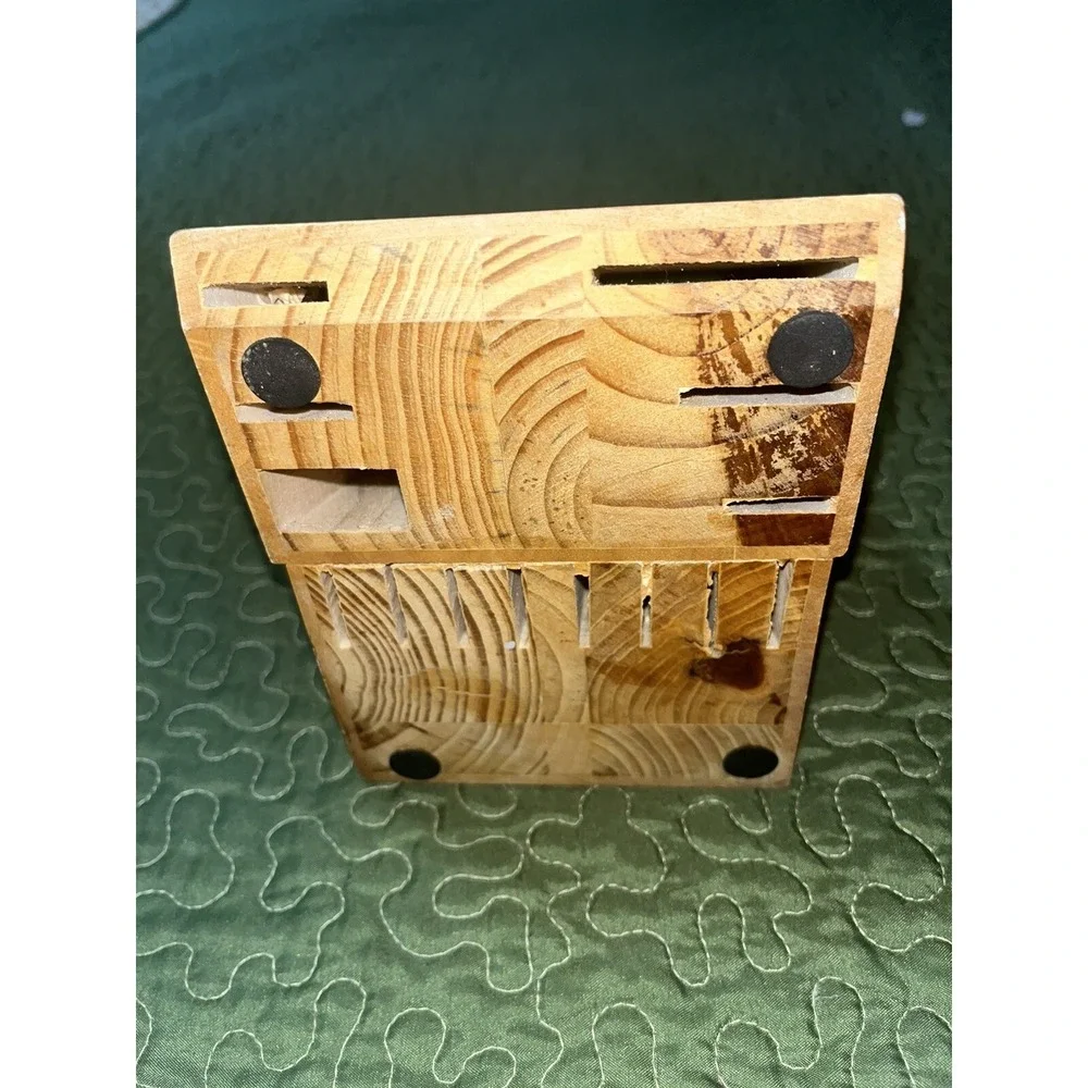 Chicago Cutlery Wood Knife 14 Slot Storage Holder BLOCK ONLY Light Wood‎